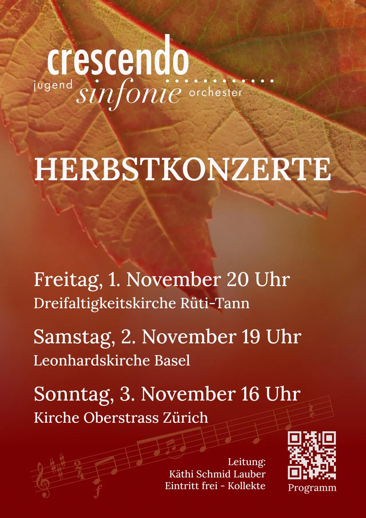 Plakat Herbstkonzerte